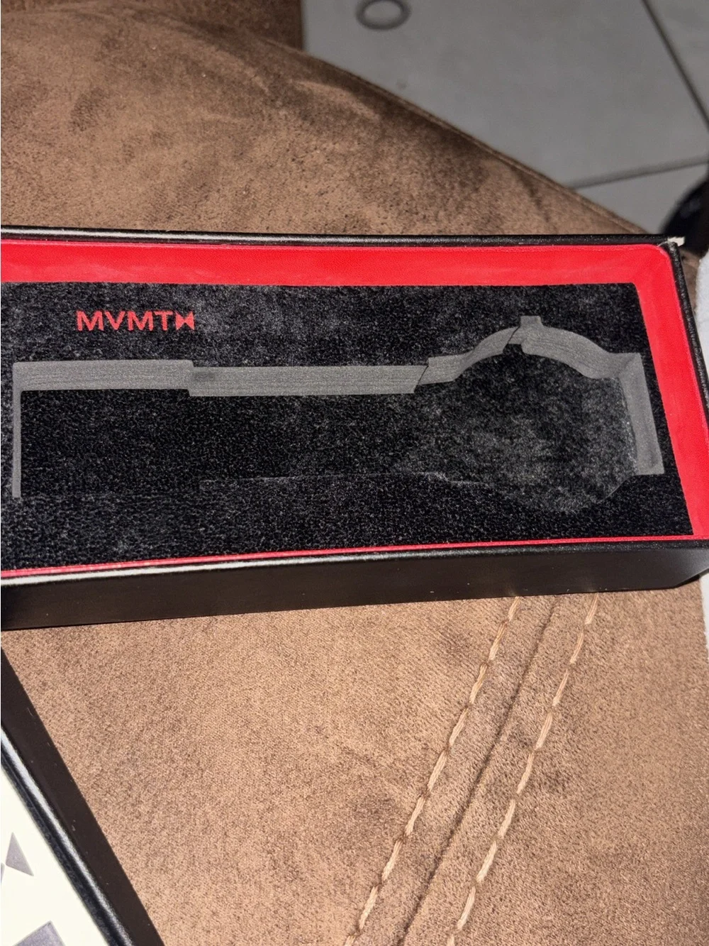 MVMT Rose Gold Case Watch with Black Strap and Cream Dial